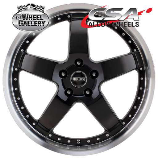 CSA BERETTA GLOSS BLACK MACHINED LIP 17x8 5/114.3  P36 WHEEL