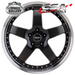 CSA BERETTA GLOSS BLACK MACHINED LIP 17x8 5/114.3  P36 WHEEL