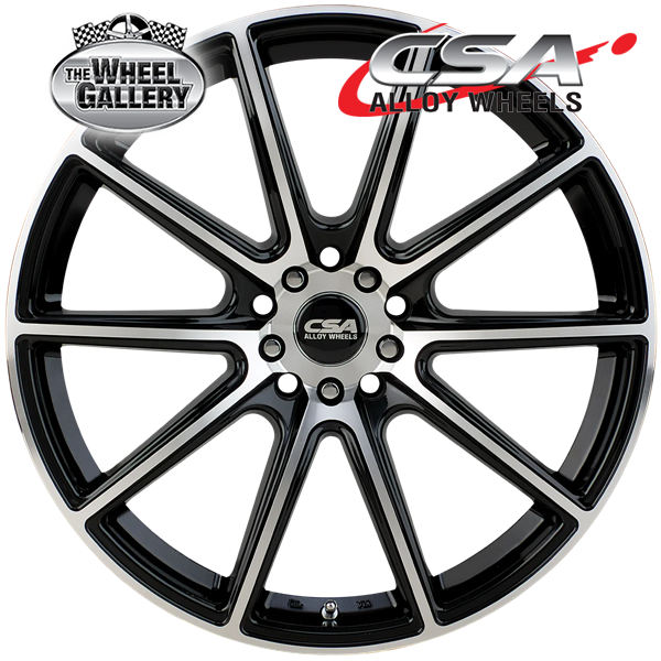 CSA CHICANE GLOSS BLACK MACHINED FACE 18x8 5/108  P40 WHEEL