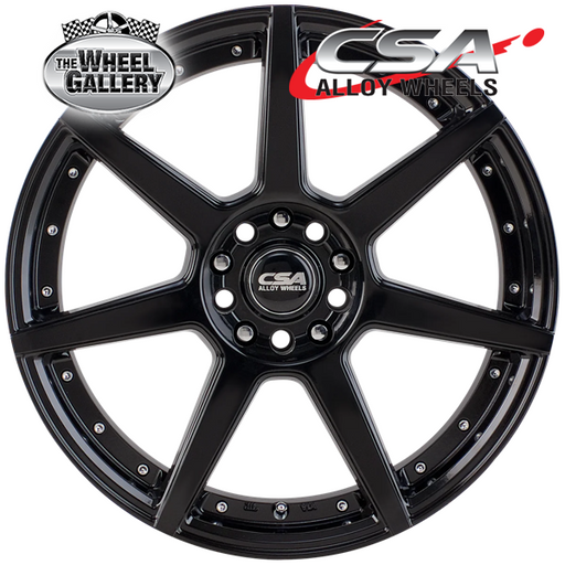 CSA HORNET GLOSS BLACK 15x6.5 4/100  P40 WHEEL