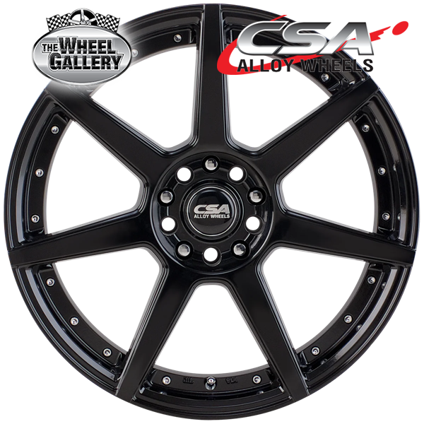 CSA HORNET GLOSS BLACK 15x6.5 4/100  P40 WHEEL