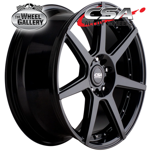CSA HORNET GLOSS BLACK 15x6.5 4/100  P40 WHEEL