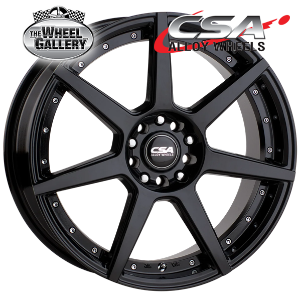 CSA HORNET GLOSS BLACK 15x6.5 4/100  P40 WHEEL