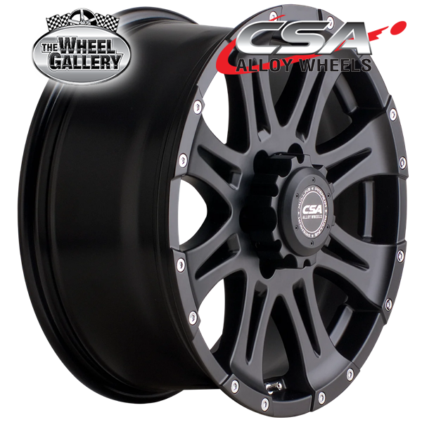 CSA RAPTOR LARGE CAP SATIN BLACK 16x8 5/150  P0 WHEEL