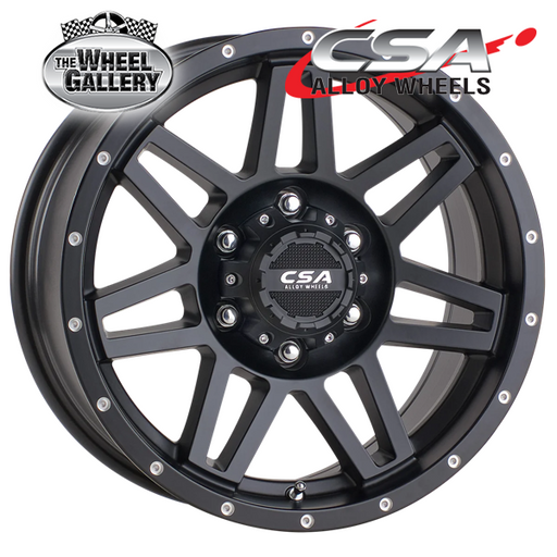 CSA RENEGADE GLOSS BLACK MACHINED FACE 17x8 6/139.7  P20 WHEEL