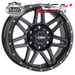 CSA RENEGADE GLOSS BLACK MACHINED FACE 17x8 6/139.7  P20 WHEEL