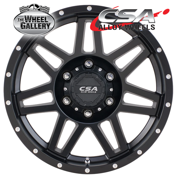 CSA RENEGADE GLOSS BLACK MACHINED FACE 17x8 6/139.7  P20 WHEEL