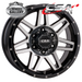 CSA RENEGADE GLOSS BLACK MACHINED FACE 17x8 6/139.7  P20 WHEEL