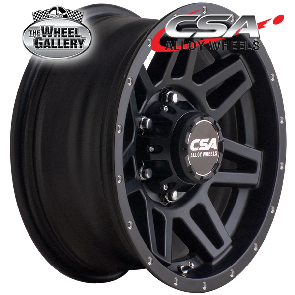 CSA RENEGADE GLOSS BLACK MACHINED FACE 17x8 6/139.7  P20 WHEEL