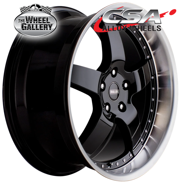 CSA BERETTA GLOSS BLACK MACHINED LIP 17x8 5/114.3  P36 WHEEL