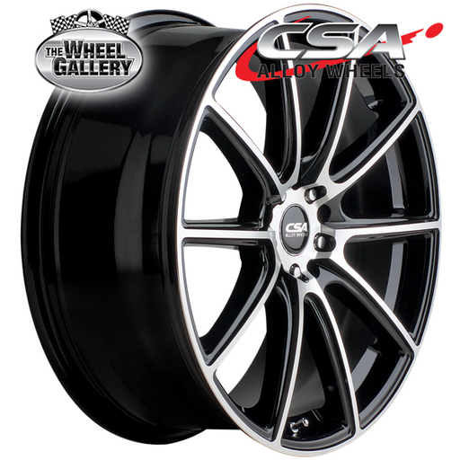 CSA CHICANE GLOSS BLACK MACHINED FACE 18x8 5/108  P40 WHEEL