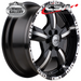 CSA MONSTER GLOSS BLACK MACHINED FACE 16x7 6/114.3  P20 WHEEL