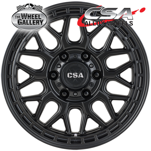 CSA ONYX SATIN BLACK 17x9 6/139.7  P20 WHEEL