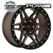 PDW BEAST BRONZE CENTER BLACK LIP 17x8.5 6/139.7  P20 WHEEL