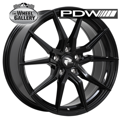 PDW CONCEPTOR JET BLACK 15x6.5 4/100  P38 WHEEL