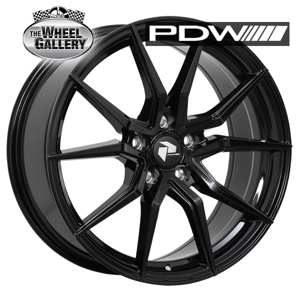 PDW CONCEPTOR JET BLACK 15x6.5 4/100  P38 WHEEL
