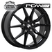 PDW CONCEPTOR JET BLACK 15x6.5 4/100  P38 WHEEL