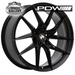 PDW CORSA SATIN BLACK 17x7.5 5/114.3  P40 WHEEL