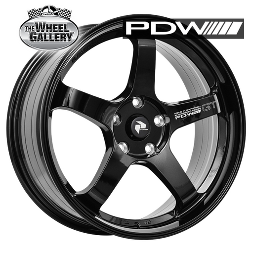 PDW GT JET BLACK 18x8 5/114.3  P40 WHEEL