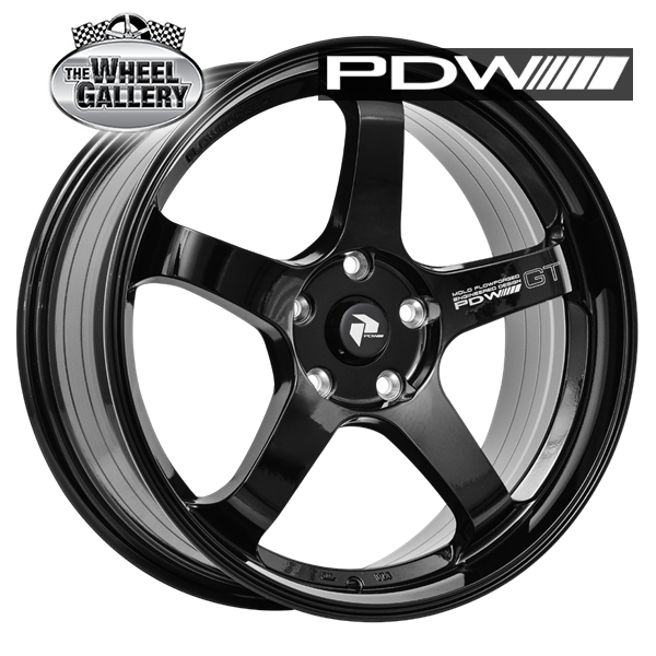 PDW GT JET BLACK 18x8 5/114.3  P40 WHEEL