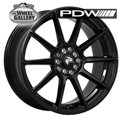 PDW OASIS-XT DIAMOND BLACK 15x6.5 4/100  P38 WHEEL