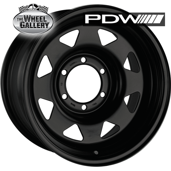 PDW OUTBACK SATIN BLACK 15x7 6/139.7  P10 WHEEL