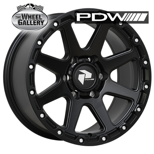 PDW RIPPER SATIN BLACK 17x8.5 6/114.3  P30 WHEEL