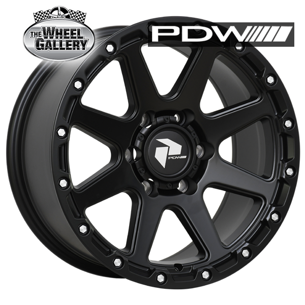 PDW RIPPER SATIN BLACK 17x8.5 6/114.3  P30 WHEEL