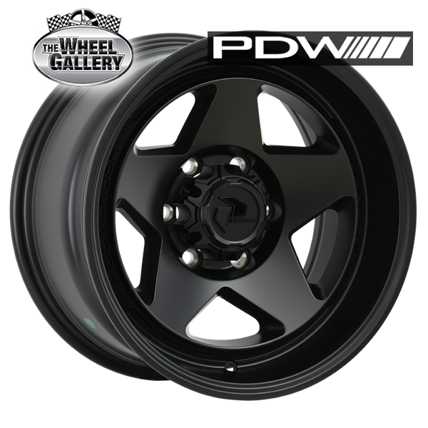 PDW ROCKCRUSH SATIN BLACK 17x9 6/139.7  N12 WHEEL