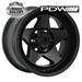 PDW ROCKCRUSH SATIN BLACK 17x9 6/139.7  N12 WHEEL