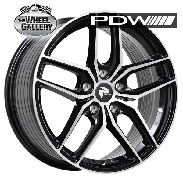 PDW ROTARY BLACK MACHINED 16x7 5/114.3  P40 WHEEL
