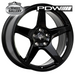 PDW SARGENT GLOSS BLACK 16x7 5/100  P40 WHEEL