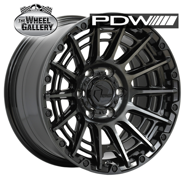 PDW SAVAGE DARK TINT JET BLACK 17x8.5 6/139.7  P20 WHEEL