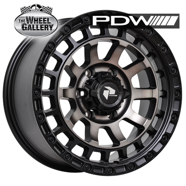 PDW STRYKER DARK TINT TOUGH BLACK 17x8.5 6/139.7  P20 WHEEL
