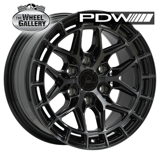 PDW TREMOR BLACK TINT GLOSS BLACK 17x8.5 6/139.7  P20 WHEEL