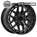 PDW TREMOR BLACK TINT GLOSS BLACK 17x8.5 6/139.7  P20 WHEEL