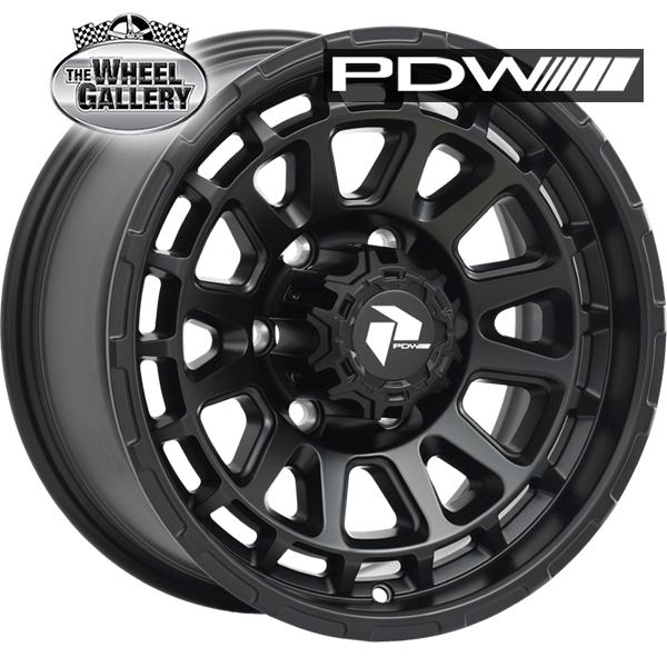 PDW TRW BRUTAL SATIN BLACK 16x7.5 6/139.7  P0 WHEEL