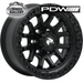 PDW TRW DOMINATOR SATIN BLACK 16x7.5 6/139.7  P0 WHEEL