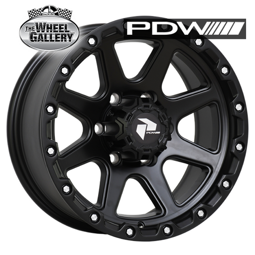 PDW TRW RIPPER SATIN BLACK 16x7.5 6/139.7  P0 WHEEL