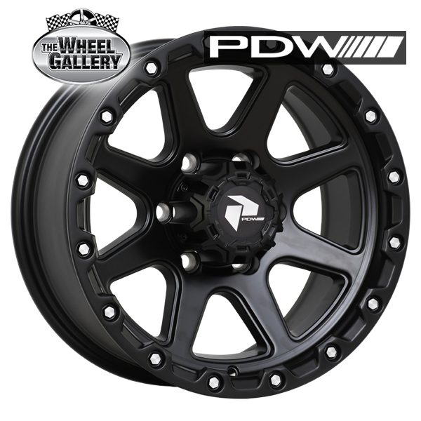 PDW TRW RIPPER SATIN BLACK 16x7.5 6/139.7  P0 WHEEL