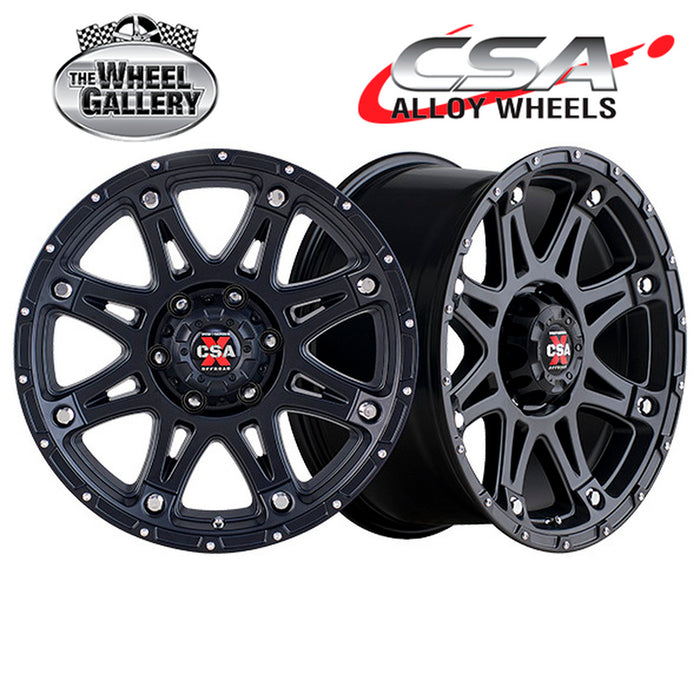 CSA PREDATOR SATIN BLACK 16x8 5/150  P0 WHEEL