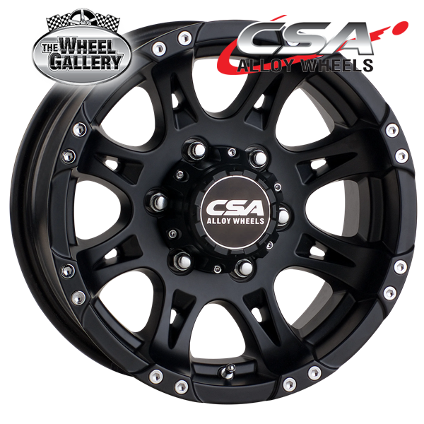 CSA RAPTOR TRAILER/CARAVAN SATIN BLACK 15x6.5 5/114.3  P0 WHEEL