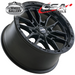 CSA RAZORBACK SATIN BLACK 17x9 6/139.7  P20 WHEEL