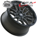 CSA RAZORBACK SATIN BLACK 17x9 6/139.7  P20 WHEEL