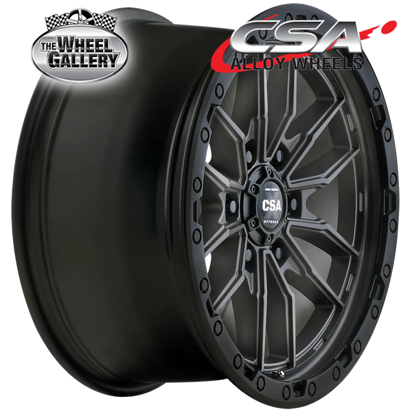 CSA RAZORBACK SATIN BLACK 17x9 6/139.7  P20 WHEEL
