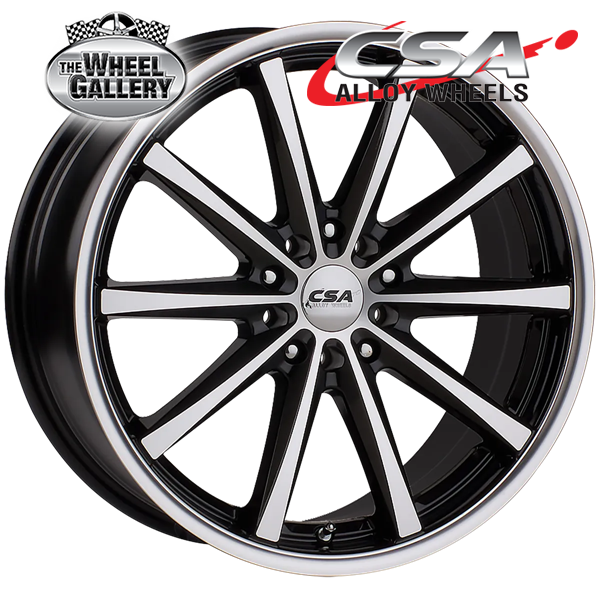 CSA SAVANNA GUNMETAL BLACK MACHINED FACE 15x6 4/100  P45 WHEEL