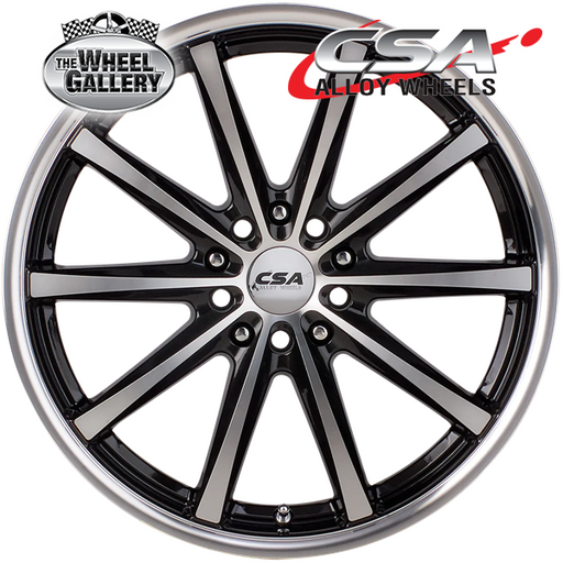 CSA SAVANNA GUNMETAL BLACK MACHINED FACE 15x6 4/100  P45 WHEEL