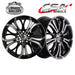 CSA SHAKER GLOSS BLACK MACHINED FACE 18x8 5/114.3  P36 WHEEL
