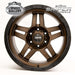 SNIPER WHEELS BARACADE MATT BRONZE / BLACK LIP 9 6/139.70 PP10 WHEEL