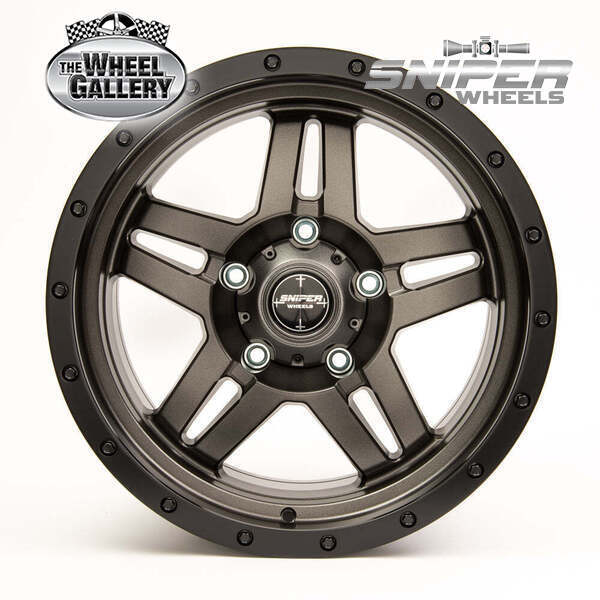 SNIPER WHEELS BARACADE MGM/BL 9 5/150.00 PP20 WHEEL